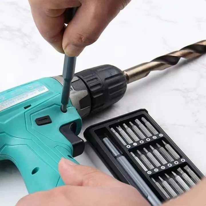 New Style 24-in-1 Precision Manual Tool Set Professional Interchangeable Multi-Bit Toolkit with Slim Slider Housing - Image 2