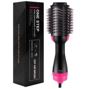 3-in-1 One Step Hot Air Brush Hair Dryer & Styler Drying, Straightening & Volumizing Brush