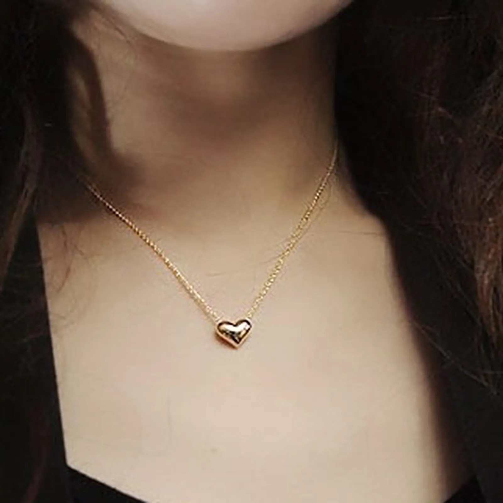 Stainless Steel Heart Shape Necklace | Love Heart Pendant Necklace | Girls & Women Fashion - Image 2