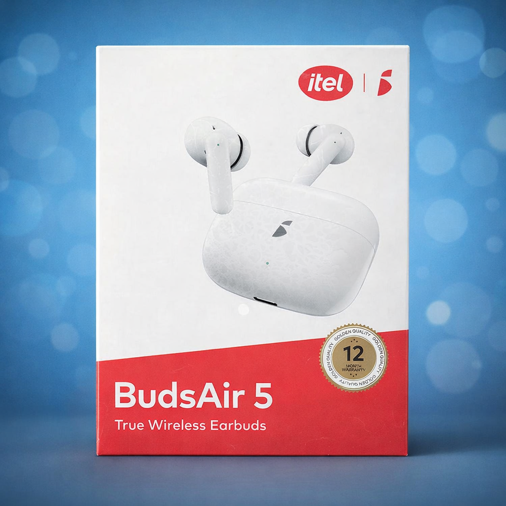 Itel BudsAir 5 True Wireless Earbuds Bluetooth 5.4, 36 Hours Playtime & Deep Bass Audio - Image 2