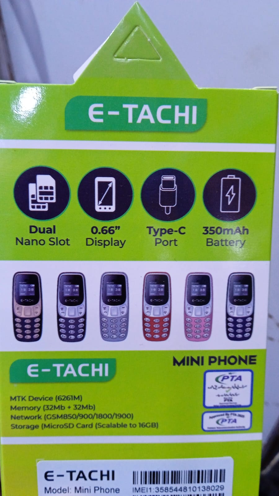 Etachi Mini Mobile Phone Compact Portable Mini Feature Phone For Calling And Basic Use - PTA Approved (Random Color) - Image 4