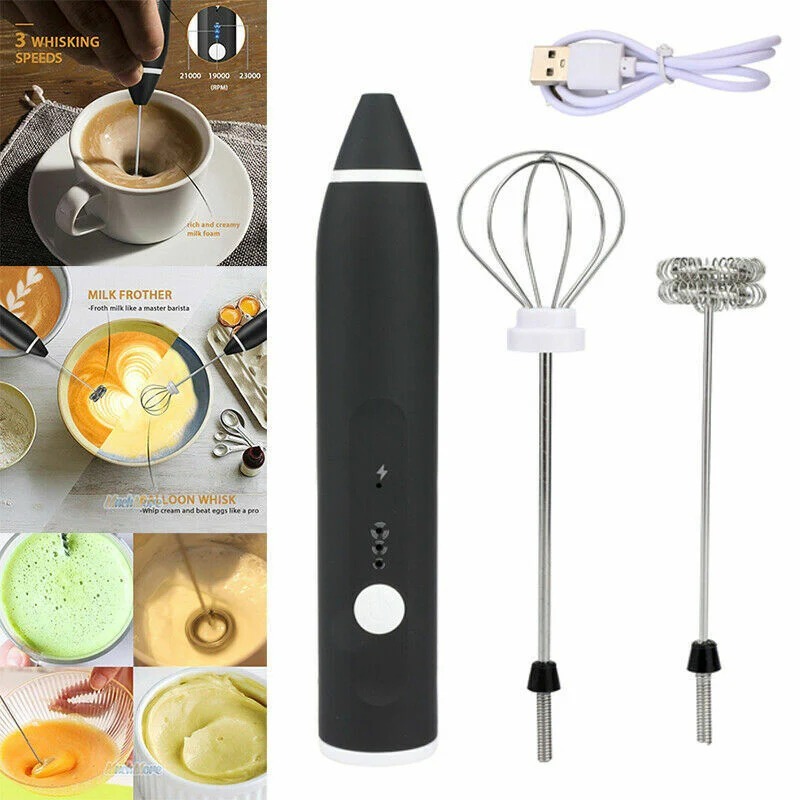 2-in-1 Rechargeable Coffee Beater & Electric Milk Frother Smooth Mixing, Compact & Easy to Use - Image 4