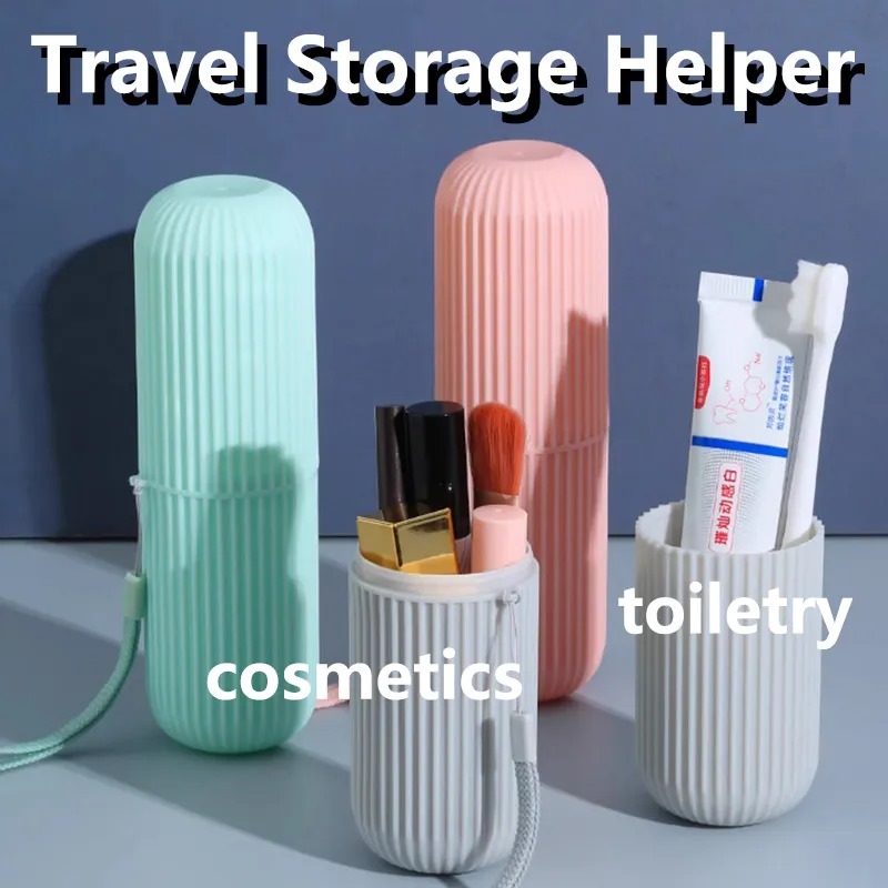 Portable Toothbrush Holder Toothpaste Storage Cup Household Travel (random color) - Image 4
