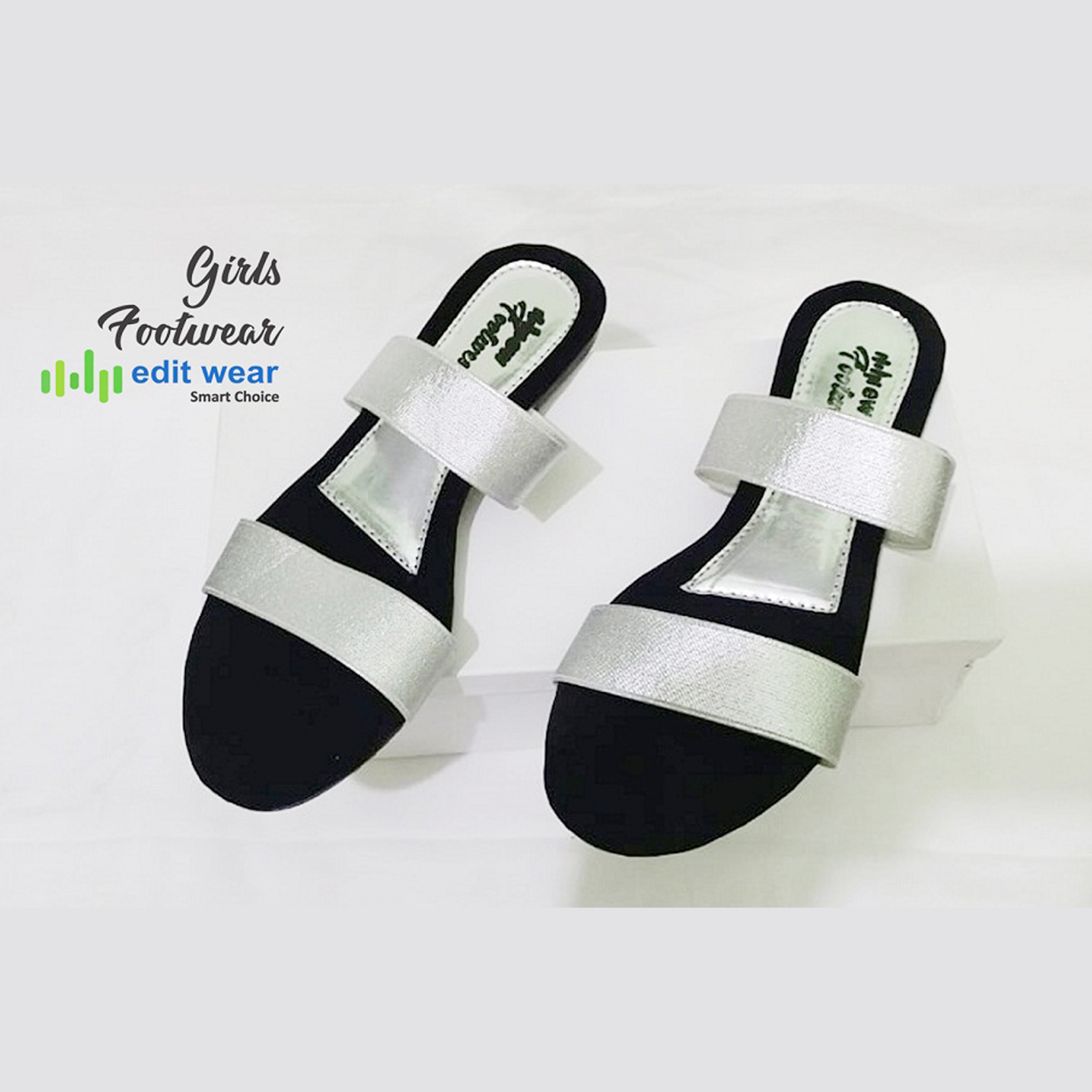 Ladies Casual & Party Wear Flat Slippers Stylish Elastic Work Design - Image 5