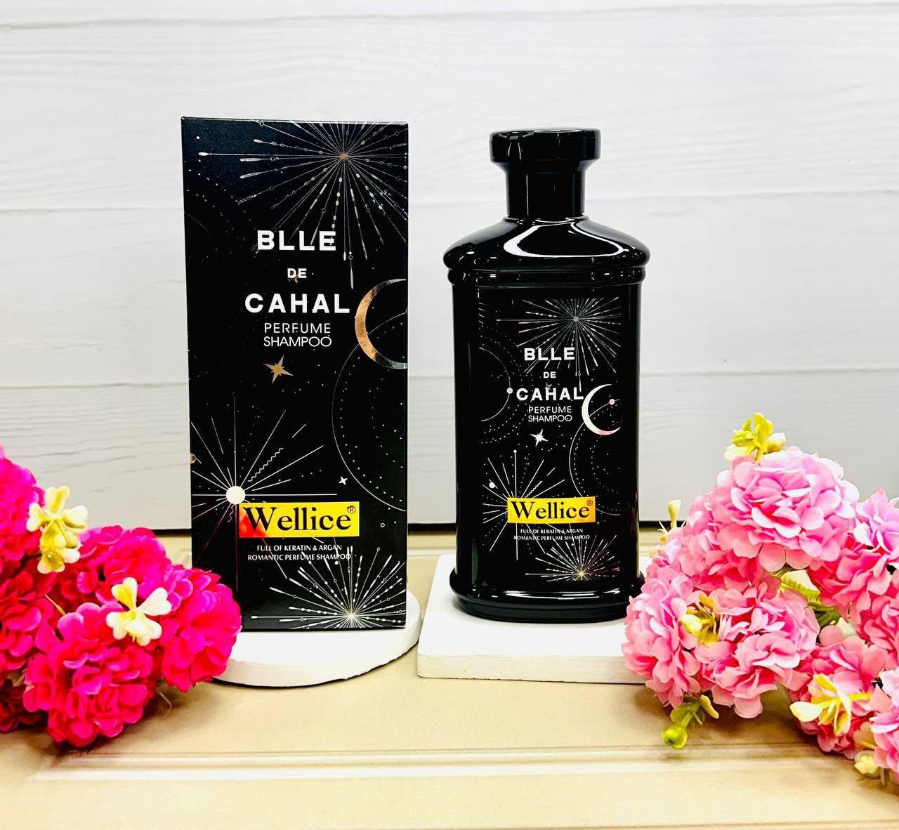 Wellice Blue De Cahal Perfume Shampoo Long-Lasting Fragrance, Deep Clean & Silky Smooth Hair Care - Image 2