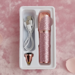 2 in 1 Electric Eyebrow Trimmer  Rechargeable, Painless Hair Removal for Women (Random Color)