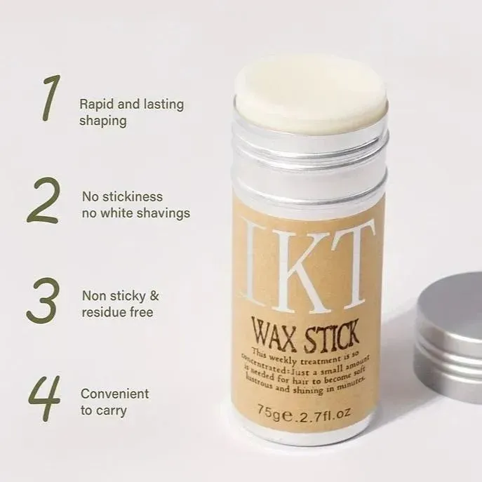 IKT Hair Wax Stick Styling Gel Cream for Men & Women | Frizz Fix, Edge Control & Fluffy Hair Setter