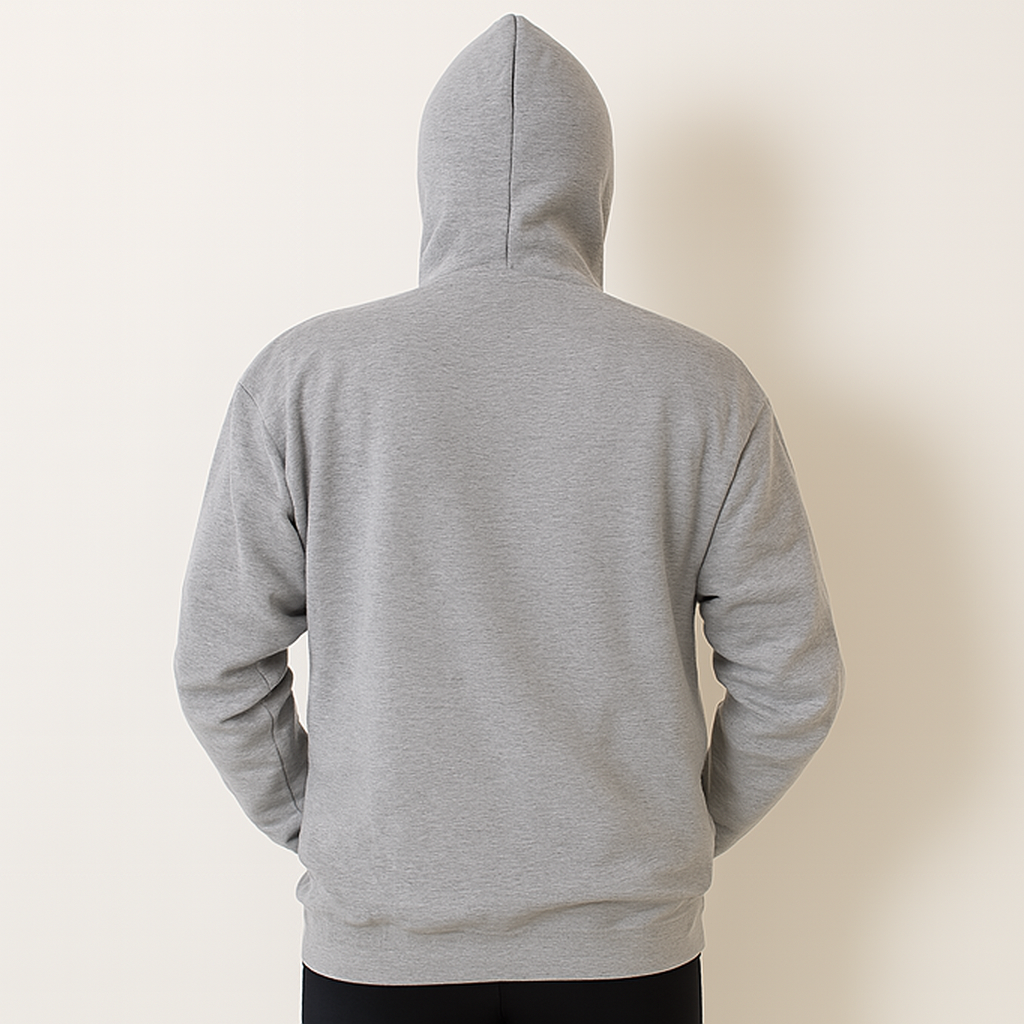 New Summer Collection Full Grey Hoodie TWO HEART ONE LOVE Printed For Girl And Boys - Image 2