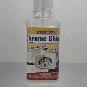 All Purpose Chrome Shine Cleaner 200ml Powerful Stain, Rust And Grease Removal For Bright And Shiny Stainless Steel Surfaces