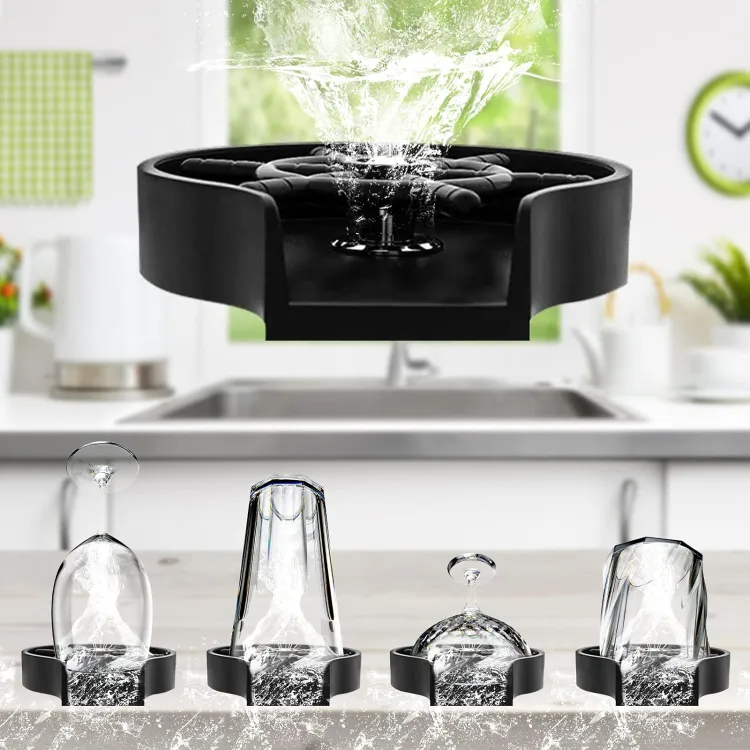 High Pressure Faucet Glass Rinser Automatic Cup Washer Bar Kitchen Beer KTV Milk Tea Cup Cleaner Tool Sink Accessories Gadgets - Image 3