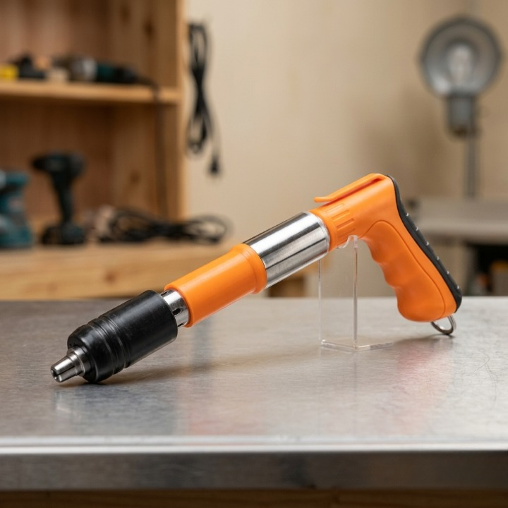 Heavy Duty Manual Steel Nail Gun Set Portable Concrete Wall Fastening Tool with Accessories - Image 2
