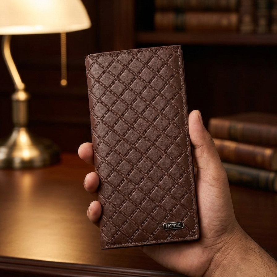 Mens Quilted Leather Bifold Wallet | Slim & Stylish | Multiple Card Slots | Durable Everyday Accessory - Image 4