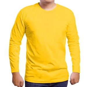 Summer Top Full Sleeve Tee Shirt for Men & Boys  Round Neck Cotton Smart Fit Casual T-Shirt  Trendy Spring & Summer Wear