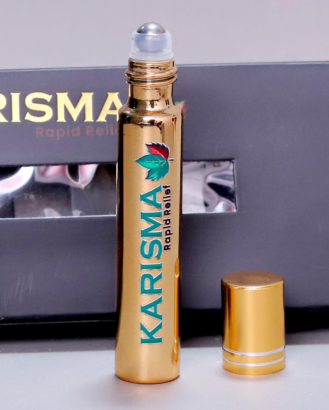 KARISMA Rapid Relief Pain Relief Oil Fast Acting Roll-On for Headache, Backache, Arthritis & Muscle Pain