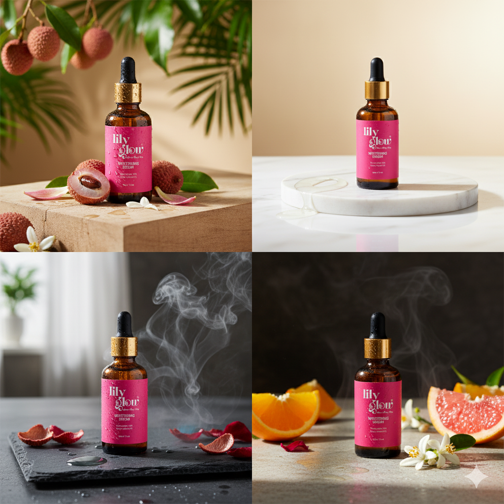 Lily Glow Whitening Serum for Face, Hands & Feet Glutathione, Brightening Formula | For Men, Women, Oily & Dry Skin 30ml - Image 3