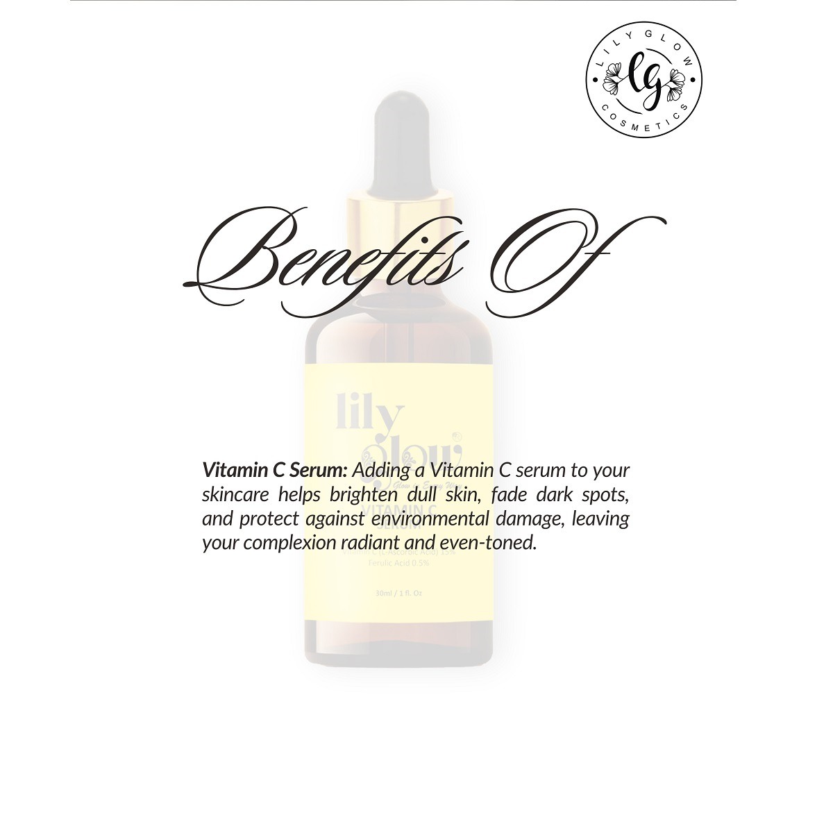 Vitamin C Serum - Brightening Hydrating Formula (30ml) - Image 4
