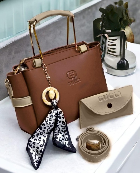 Ladies Handbag With Match Small Pouch Elegant Design Premium Quality - Image 4