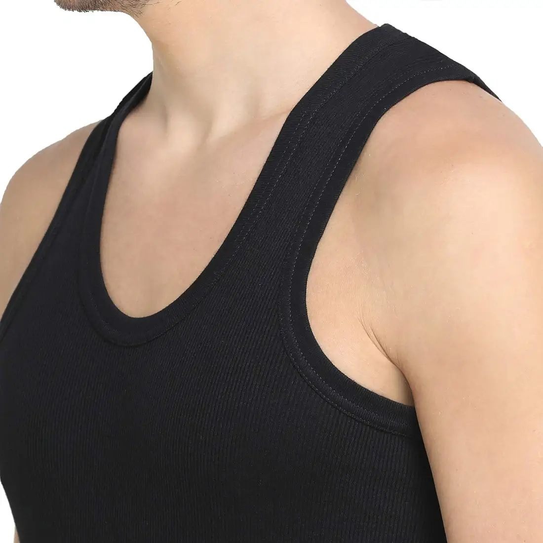 Pack of 3 Men's Cotton Banyan Vest Soft, Breathable & Comfortable Daily Wear Undershirts for Men - Image 2