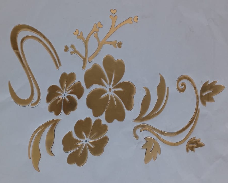 Acrylic Flower Mirror 3D Wall Stickers - Image 3