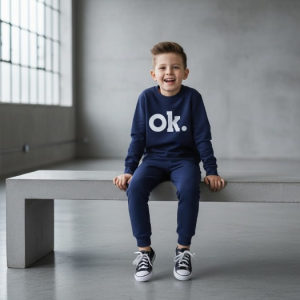 OK Printed Sweatshirt & Pajama Trouser Tracksuit for Kids | FOR BABY AND KIDS