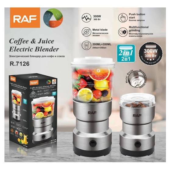 2 in 1 RAF Coffee And Juice Electric Blender | Powerful Motor & Durable Design