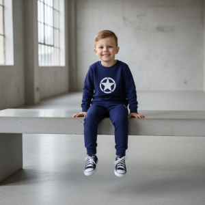 Star Printed Sweatshirt & Pajama Trouser Tracksuit for Kids | FOR BABY AND KIDS
