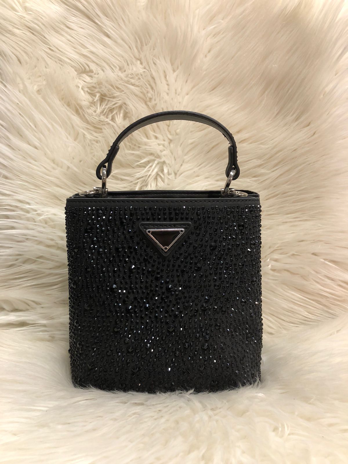 Luxury Rhinestone Mini Handbag for Women (8 × 7 Inches) Stylish Sparkling Party Purse - Image 4