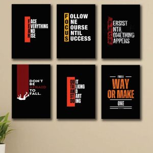 Set of 6 Premium Wall Art Photo Tiles Modern Home Decor Sets 8x11