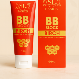 SL Basics BB Block SPF 50+ Tinted Sunscreen Hydrating & Protective BB Cream with Vitamin E & Lotus Extract (50ml)