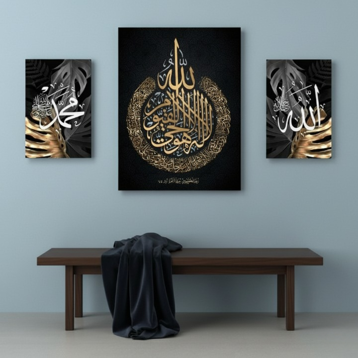 3-Piece Wall Art Frame Set 2 Small (8x11) & 1 Large (12x16) Decorative Frames with Double Tape for Easy Wall Mounting Modern Home Decor - Image 3
