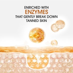 NICONI MEN Enzyme De-Tan Pack for Face & Body  Deep Cleansing & Skin Brightening Tan Removal Cream - 300g