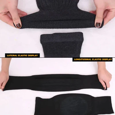 1 Pair Knee Warmer | Winter Warm Thermal Knee Warmers | Knee Protector (Random Color) - Image 3