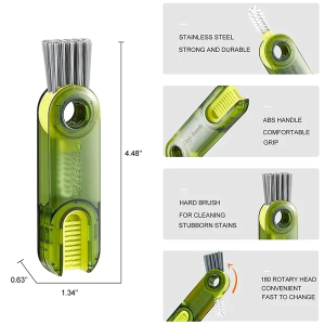 3-in-1 Silicone Cup Brush Set