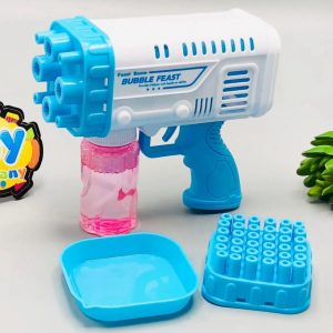 Bubble Bazooka Pro: Electric 2-In-1 Rocket Bubble Gun  Fast Bubbles For Parties, Beach & Backyard Fun