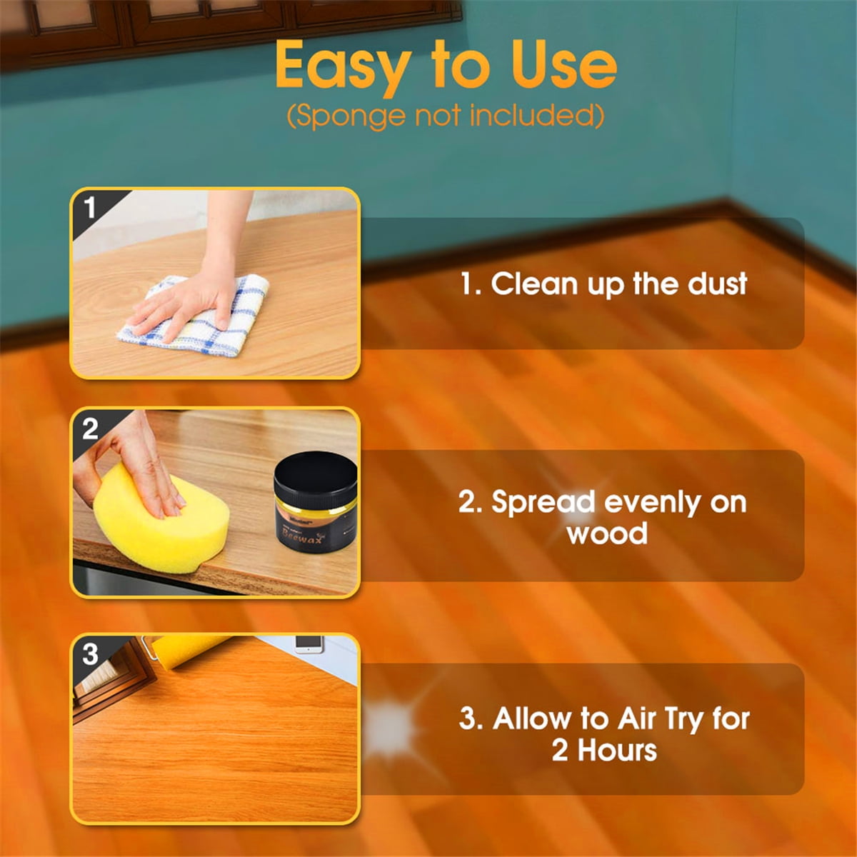 Liquid Wood Seasoning Beewax Polish - Complete Solution Furniture Care Polishing Beewax | Best Polish - Image 2
