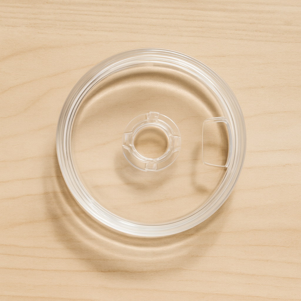 Premium Transparent Tumbler Lid Spill-Proof, Durable, and Crystal Clear