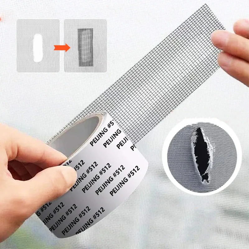 Waterproof Self Adhesive Window Screen Repair Tape Anti Insect Mesh Patch Strong Adhesive 2M Length - Image 2