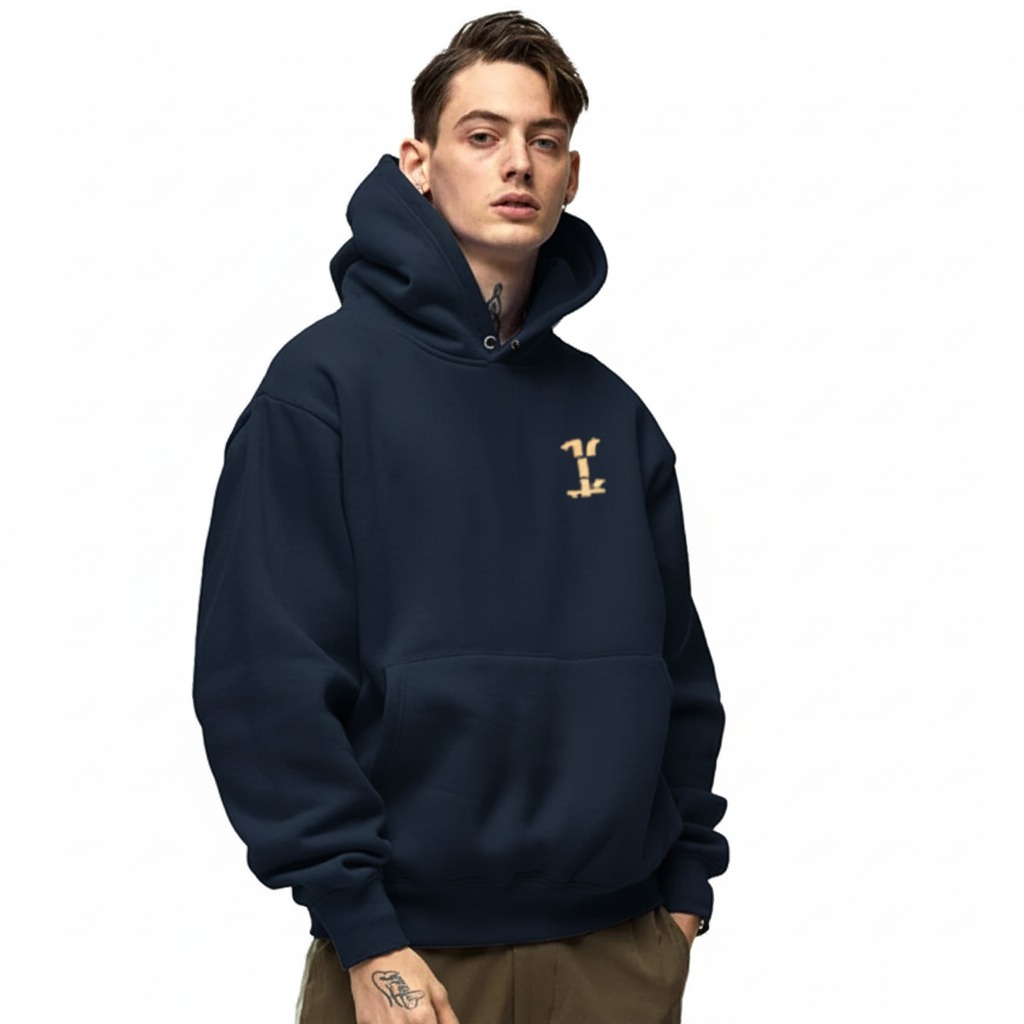 Mens Hoodie High Quality Imported Casual Pull Over Hoodie French Fleece Fabric Smart Look Premium Quality Ready To Wear - Image 3