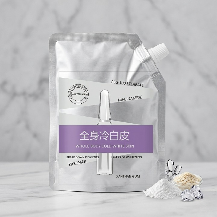 Whole Body Cold White Skin Brightening Body Lotion Deep Whitening Cream Spout Pouch - Image 2