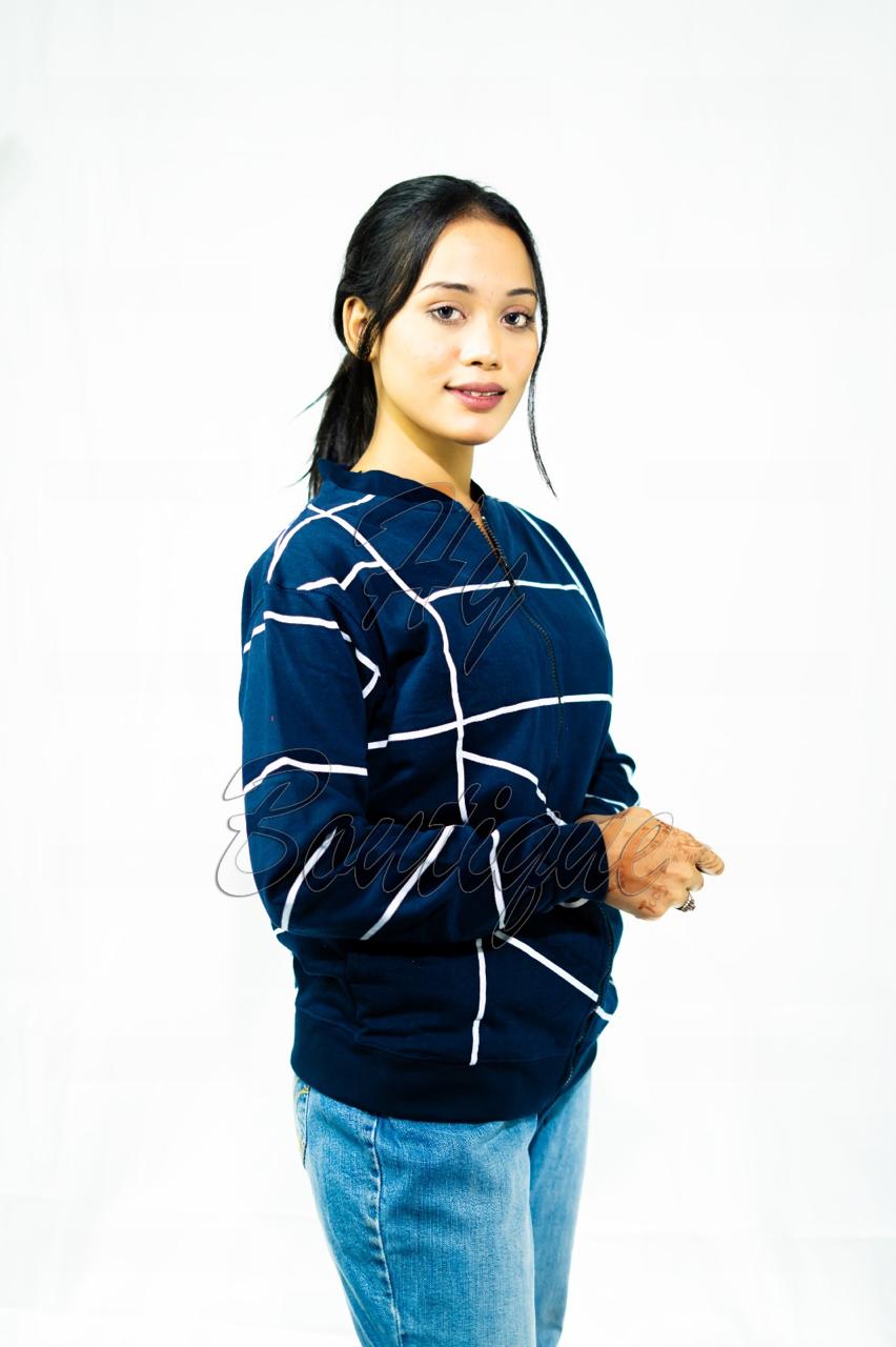 Winter Collection Womens Mocnek Printed Jacket | Stylish & Warm Outerwear | Trendy Winter Fashion for Ladies