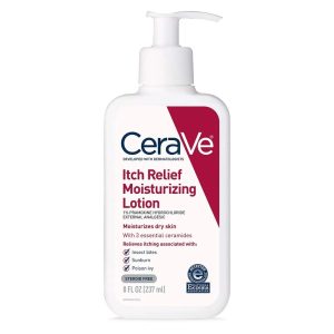 CeraVe Itch Relief Moisturizing Lotion  1% Pramoxine Hydrochloride, Relieves Itching & Hydrates Dry Skin, 237ml