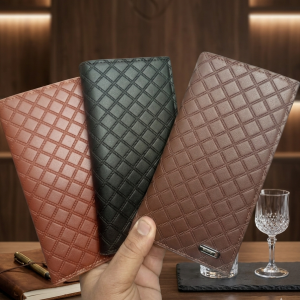 Mens Quilted Leather Bifold Wallet | Slim & Stylish | Multiple Card Slots | Durable Everyday Accessory