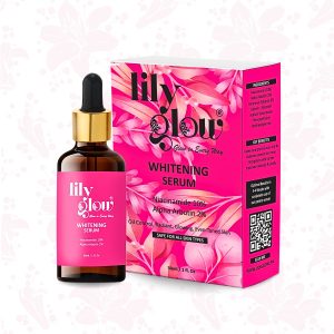 Lily Glow Whitening Serum for Face, Hands & Feet Glutathione, Brightening Formula | For Men, Women, Oily & Dry Skin 30ml