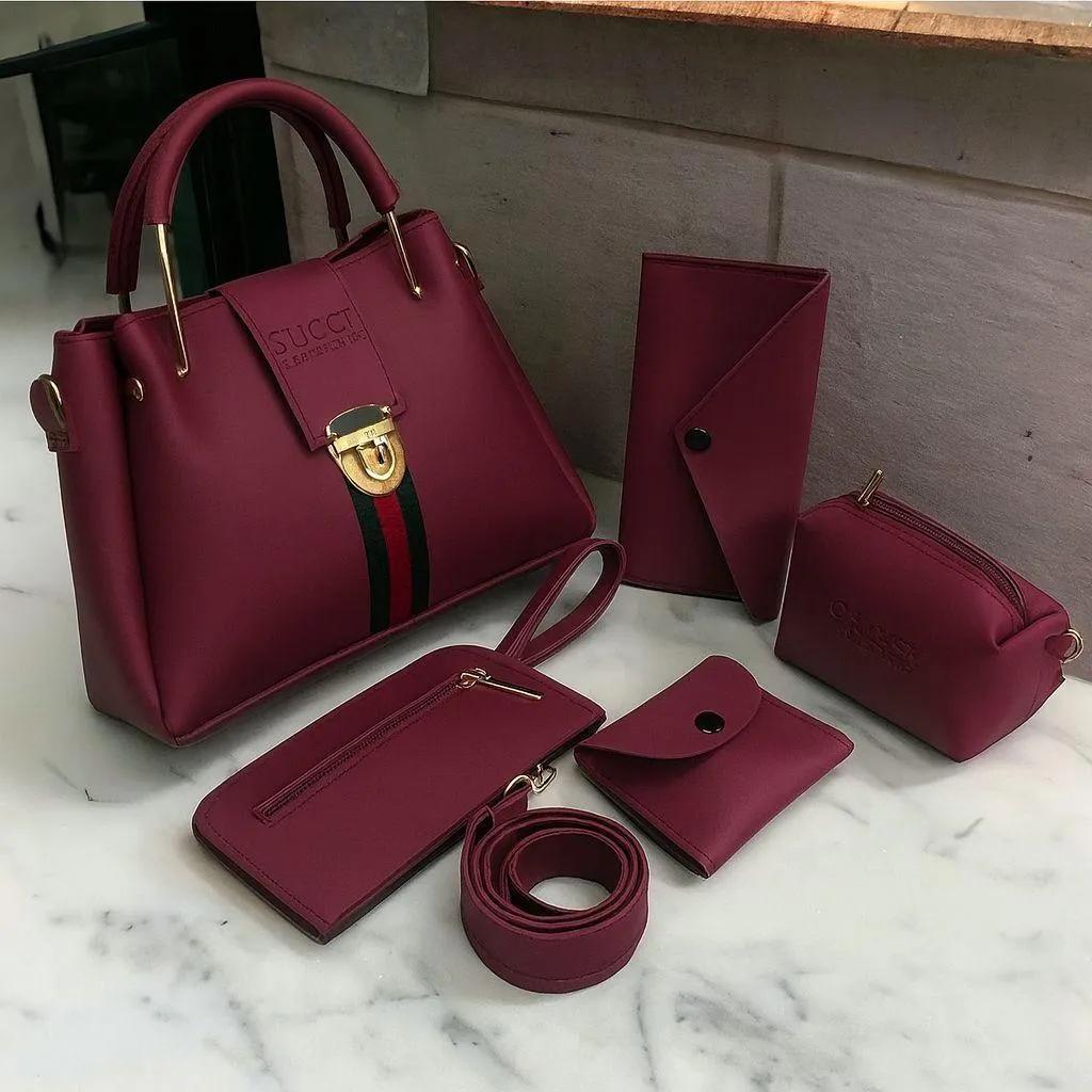 5 Pieces Handbag Set | Stylish Womens Bags
