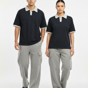 Mens Stylish Track Suit  Premium Polo T-Shirt & Soft Cargo Trouser Set