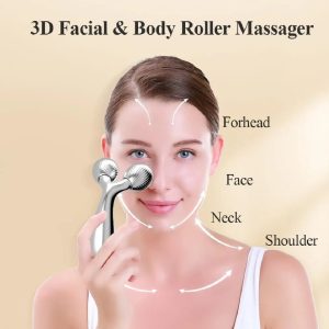 3D Face Massager Roller  Y Shape Facial Contouring Roller for Face Lift, Puffiness Reduction & Skin Tightening