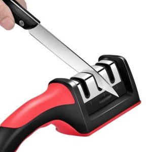 3-In-1 Diamond Coated Knife Sharpener Set with Ceramic Peeler  3-Stage Kitchen Helper for Fruit & Meat Knives