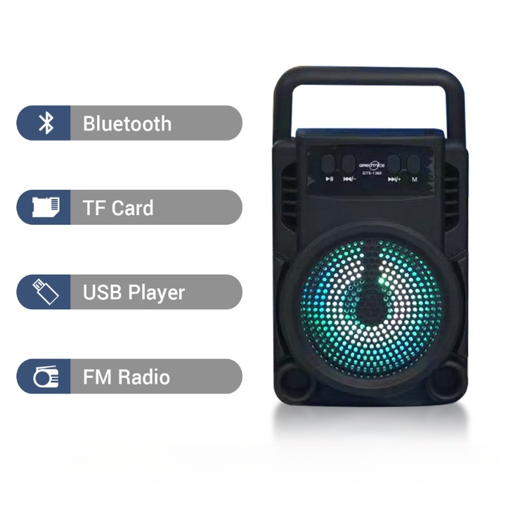 GTS-1360 Wireless Speaker Bluetooth Rechargeable Speaker Portable Wireless Mini 3 Inch Mini Bt Speaker - Image 3