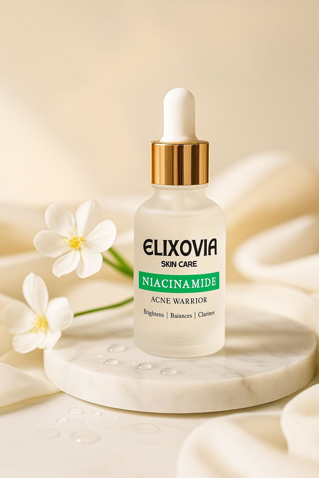 Elixovia Niacinamide Plus Acne Warrior Serum  Brighten, Balance & Clarify (30ml) - Image 2