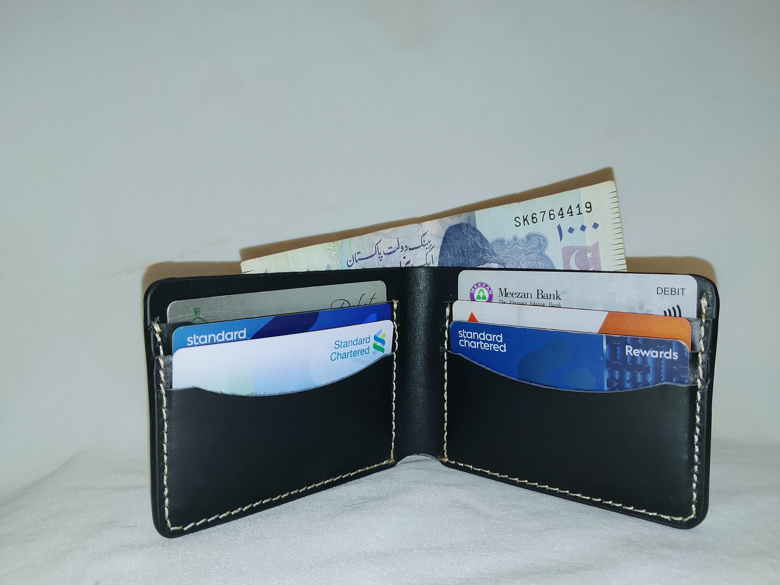 Mens Rugged Leather Wallet | Black Cow Leather | Durable & Stylish | Premium Quality - Image 4